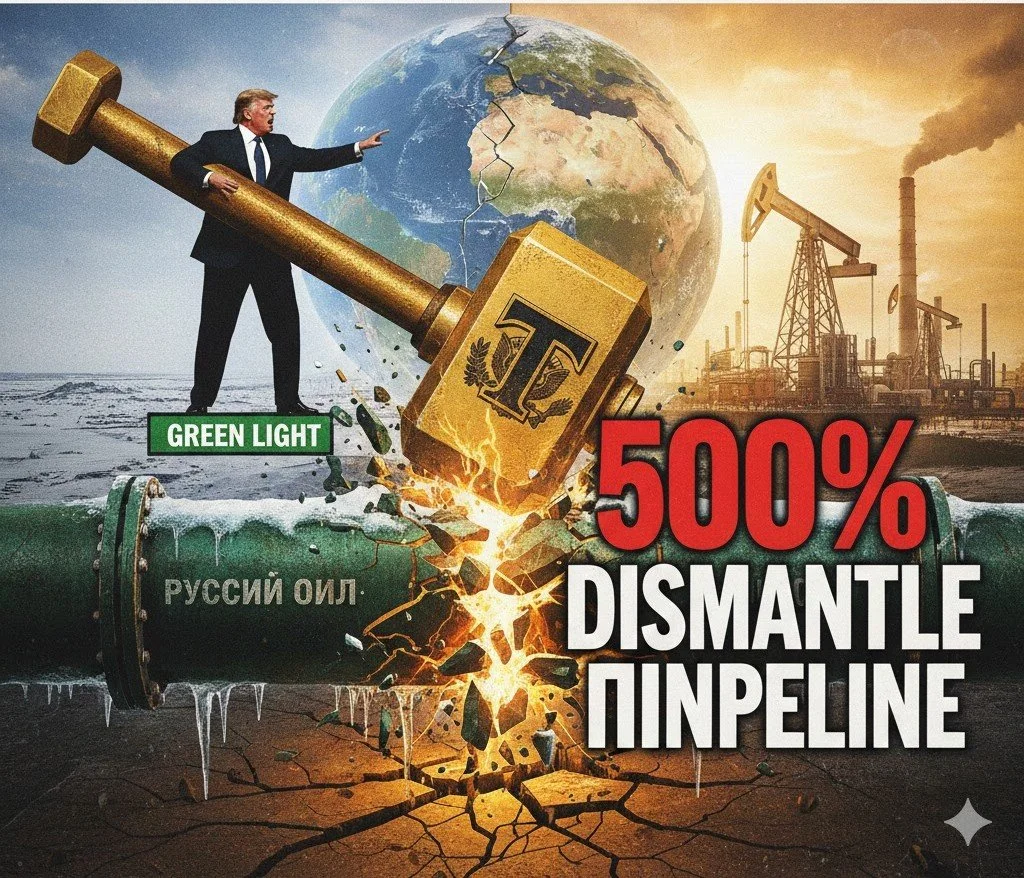 The 500% Sledgehammer: Trump’s "Green Light" to Dismantle the Russian Oil Pipeline Trump’s "Green Light" to Dismantle the Russian Oil Pipeline