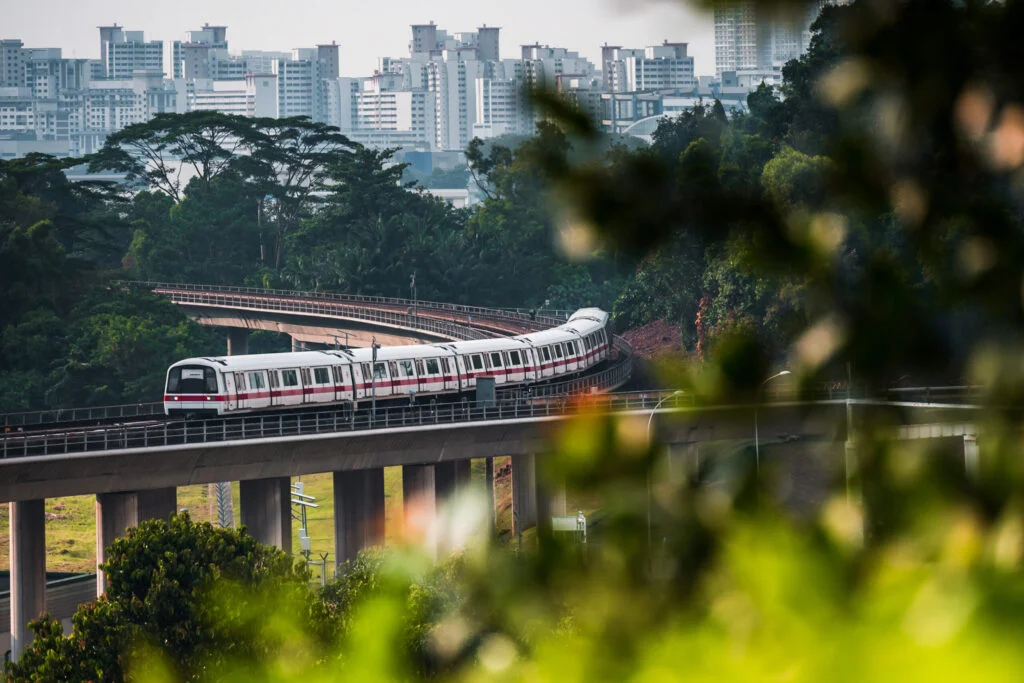 Life in Metro Cities: Opportunities and Daily Challenges a mass rapid transit mrt train making its way ar 2024 12 04 21 30 30 utc