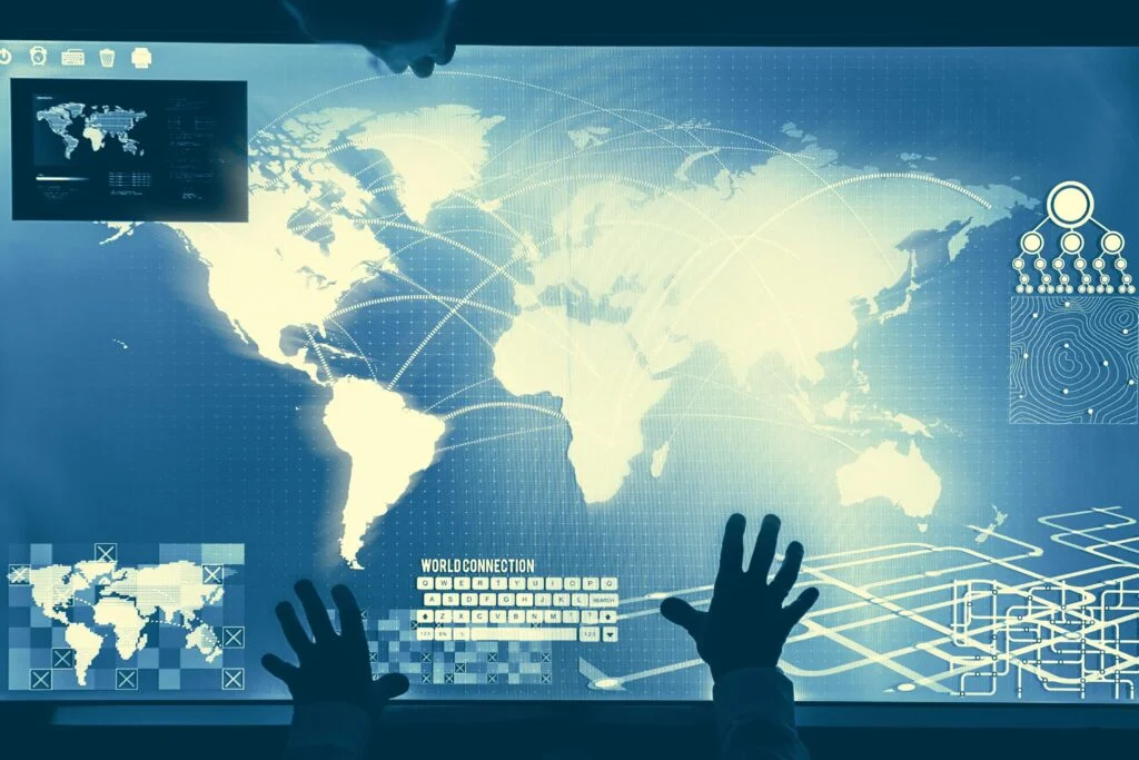 futuristic global business