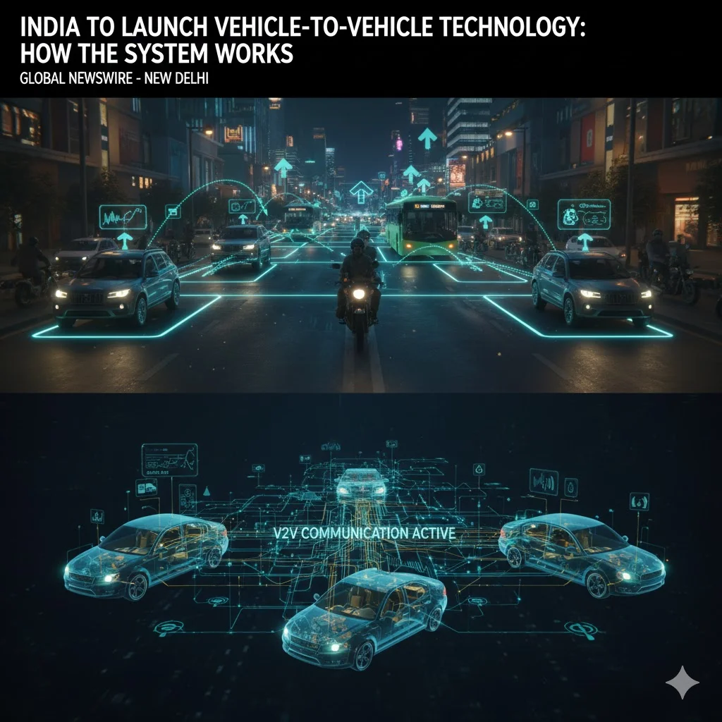The Pulse of the Highway: INDIA Unveils the ‘Talking Car’ Revolution to Shield Every Commuter v2v india