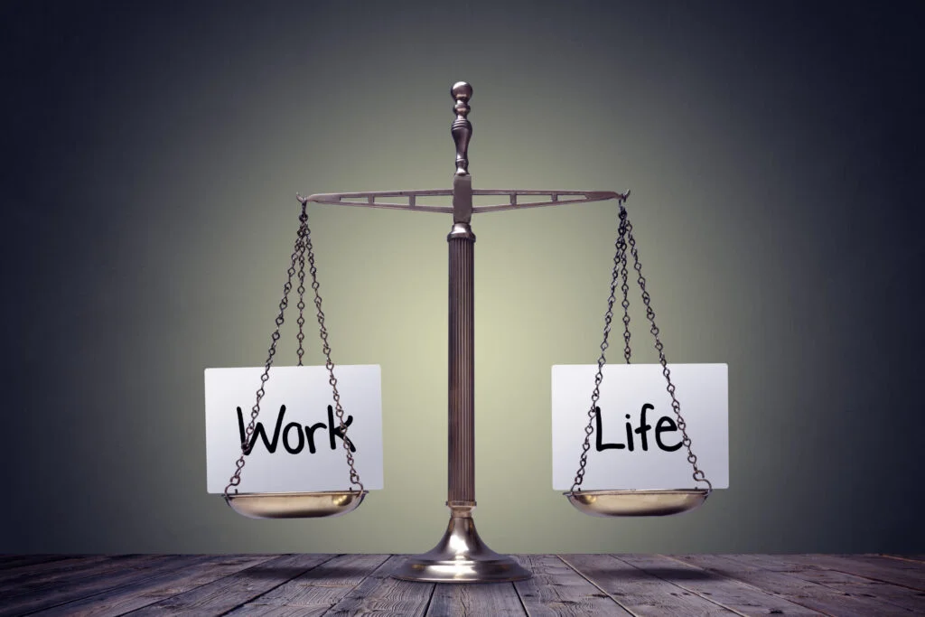 work life balance scales
